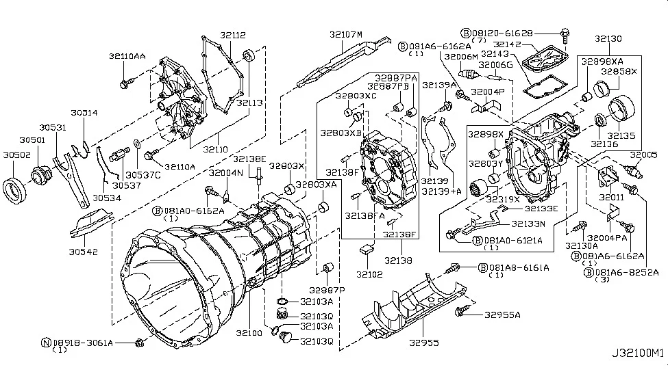 CD Gearbox Front Cover Assembly - 32110-CD000 - Image 5