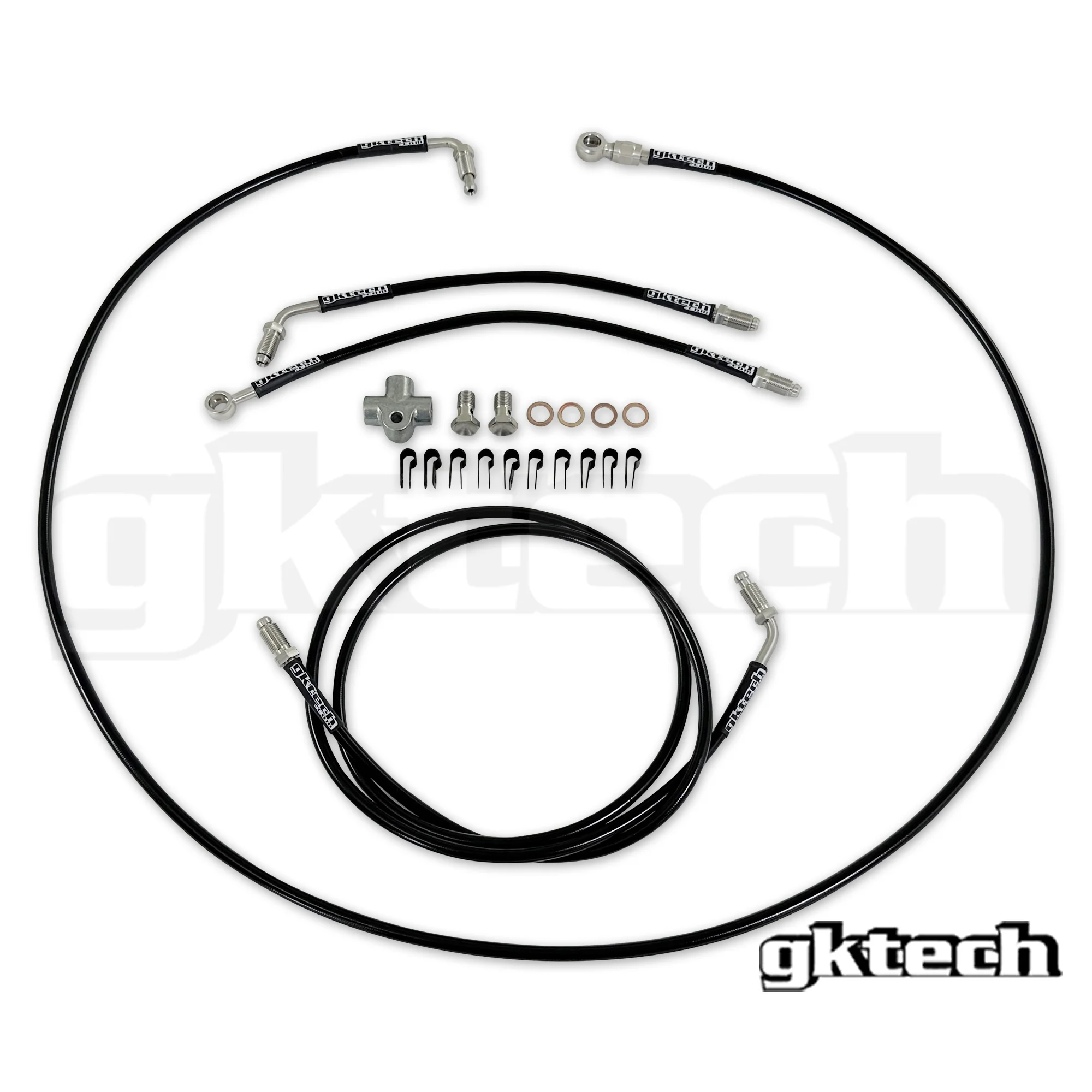 Stainless steel braided teflon lined ABS Delete kit - Image 2