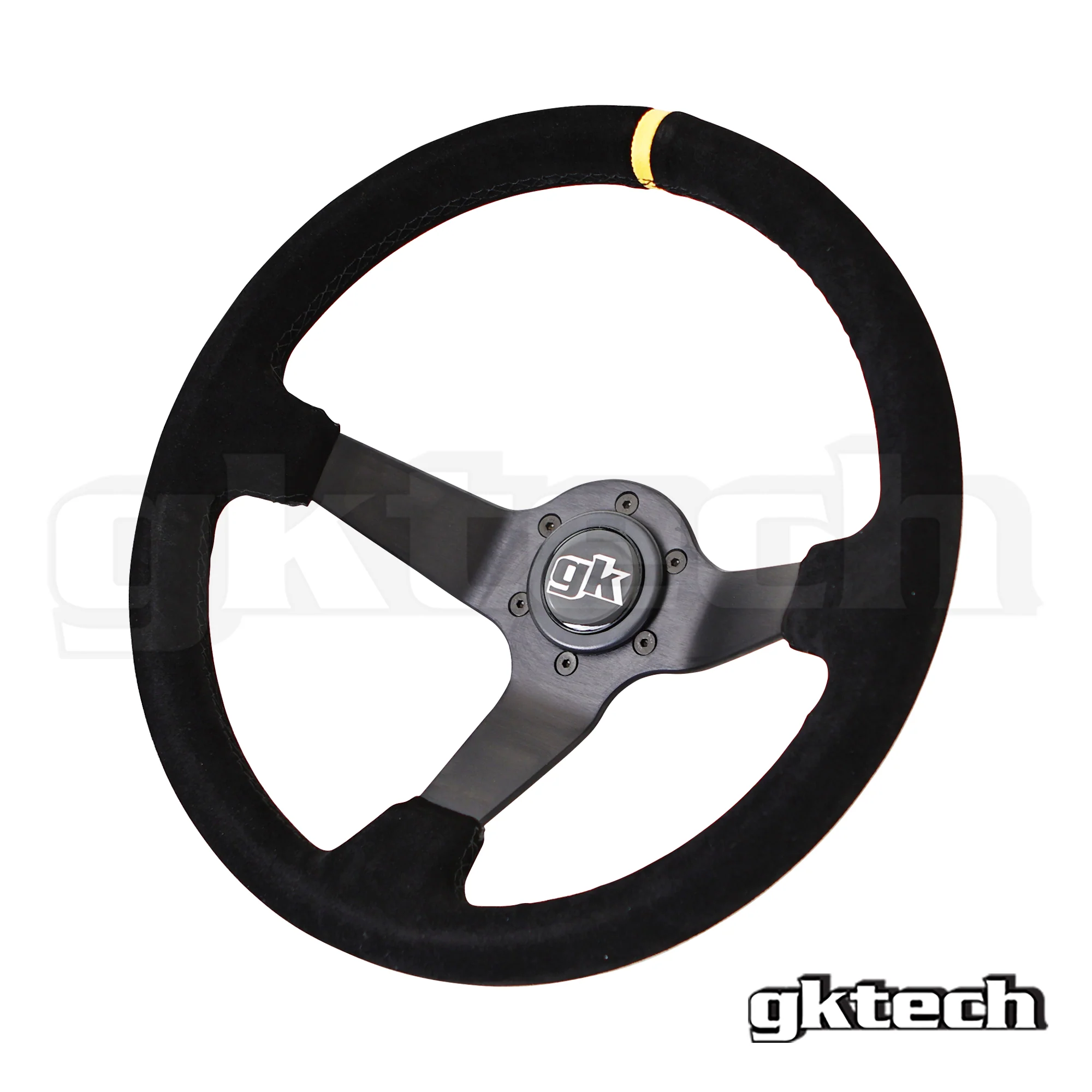 Steering wheel 350mm Deep dished suede - Image 4
