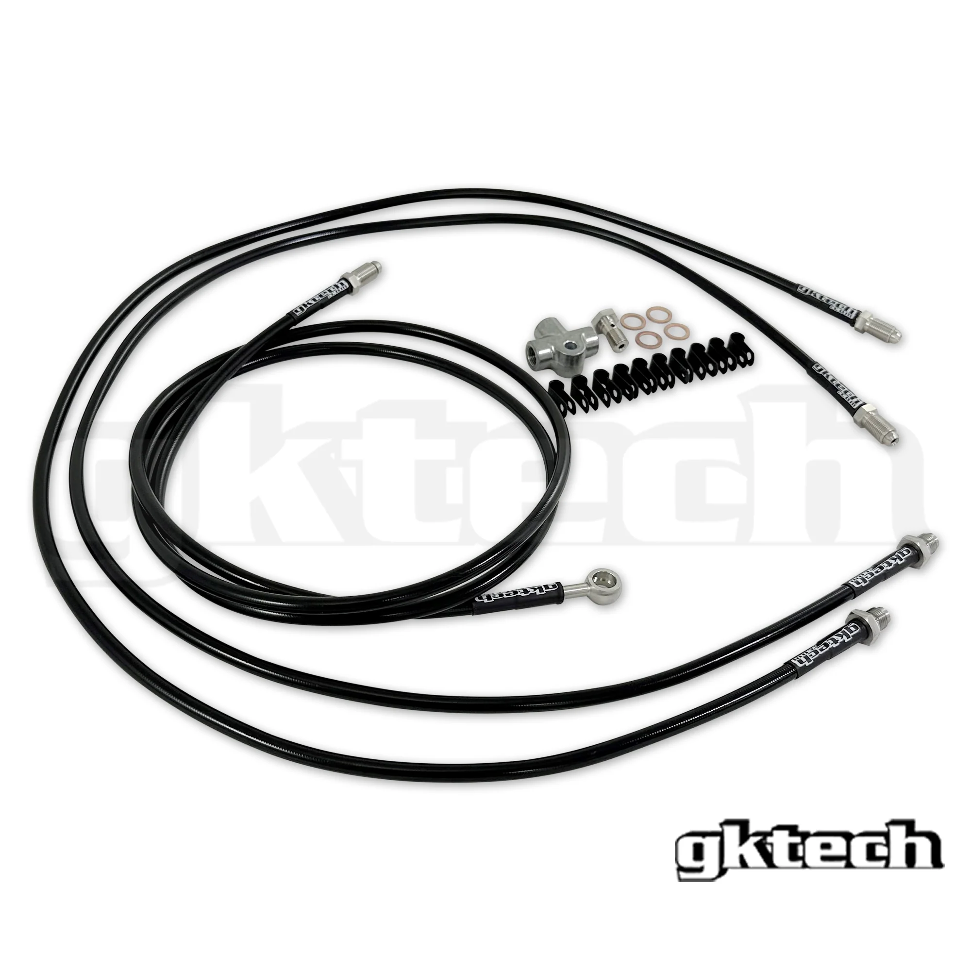 Z33 350z/Z34 370z /V35/V36 stand alone SS braided hydraulic handbrake line kit - Image 3