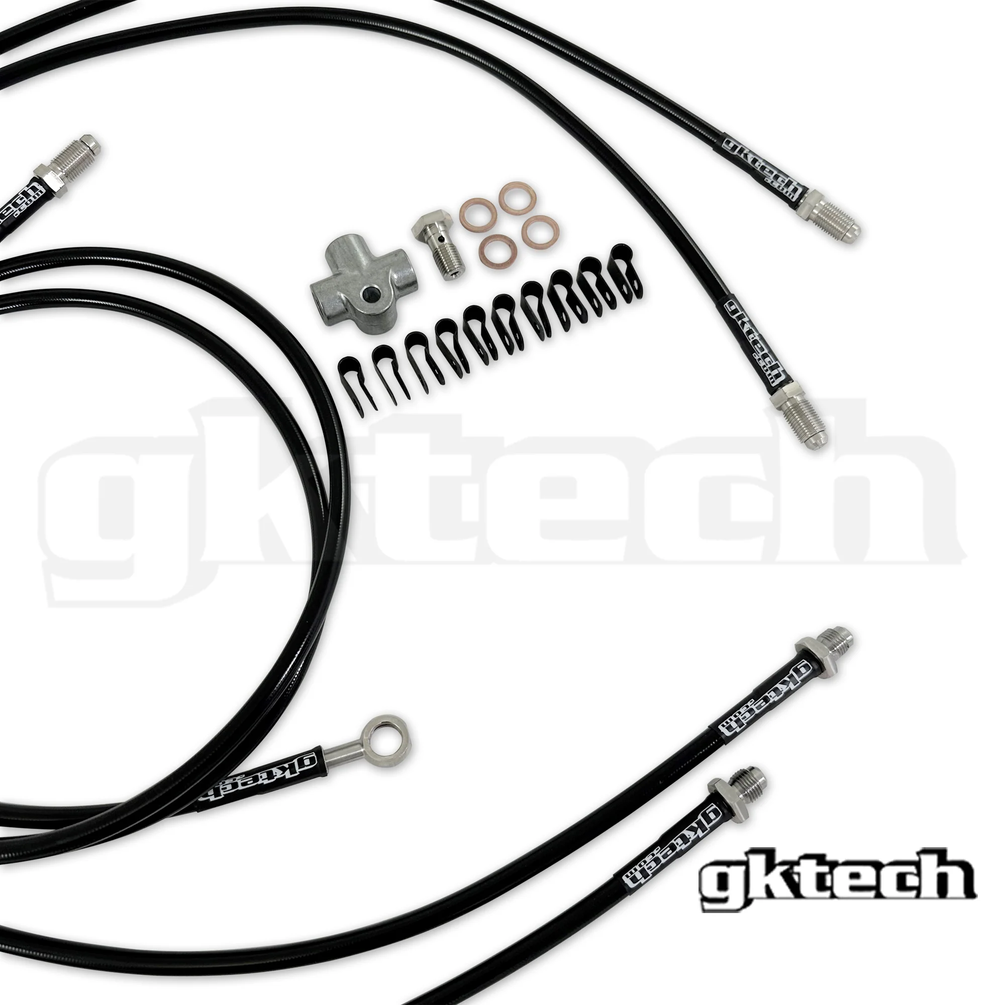 Z33 350z/Z34 370z /V35/V36 stand alone SS braided hydraulic handbrake line kit - Image 4