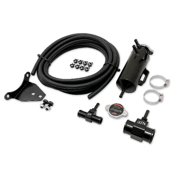 Z34 370z bolt on coolant swirl pot setup